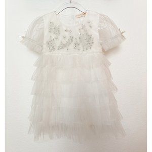 Tutu Du Monde Designer Princess Dress - Winter Lily - Milk - Size 18-24 months